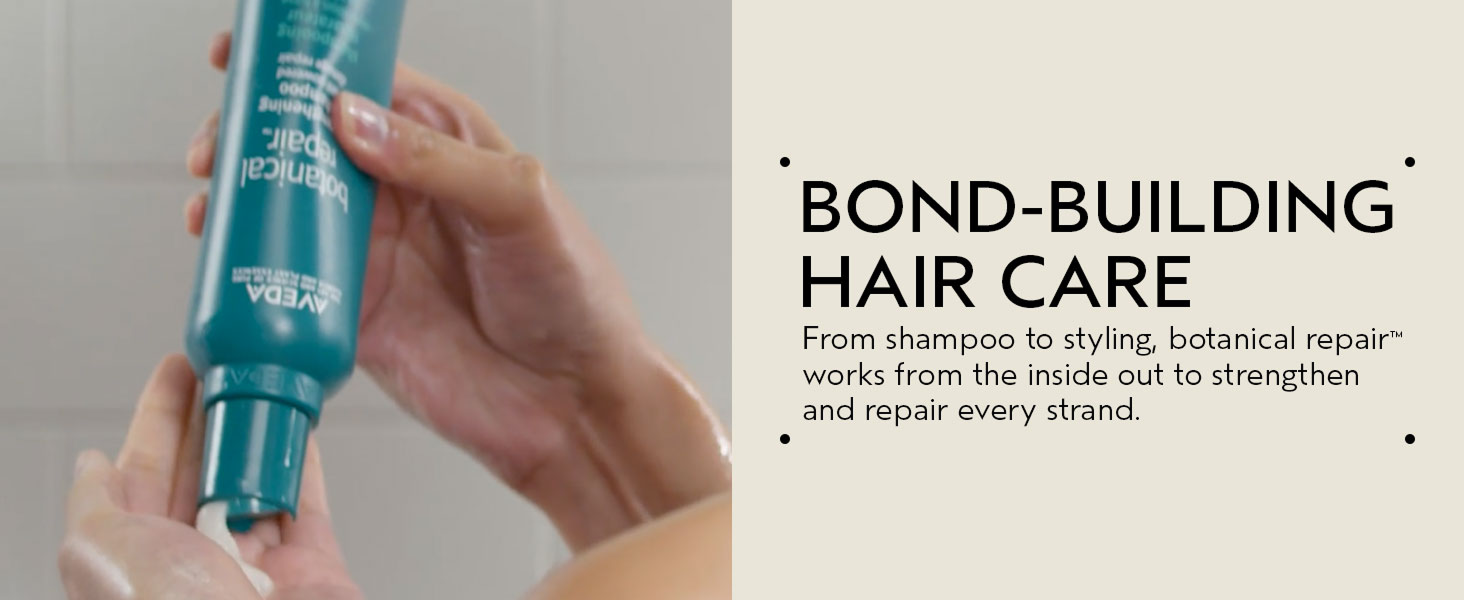 Aveda Botanical Repair Strengthening Shampoo | Strengthens and Repairs Damaged Hair | Bond-Building Shampoo | 94% Naturally Derived* | Silicone Free