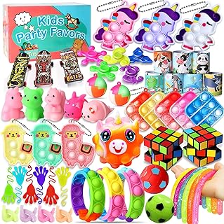 55 PCS Party Favors for Kids Goodie Bags Stuffers,Fidget Toys Pack,Treasure Box Toys,Birthday Party Favors Toys,Pinata Stuffers,Carnival Prizes Bulk,Prizes Box Toys,Fidgets for Kids Classroom