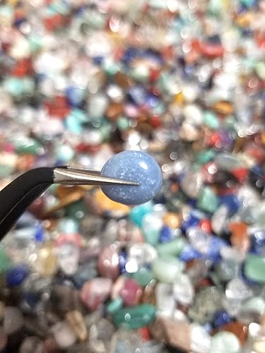 Miniatura 9 de JM Piedras naturales mixtas de 1.1 lb y chips de cristal caídos, piezas trituradas de piedras preciosas de forma irregular, fabricación de joyas en