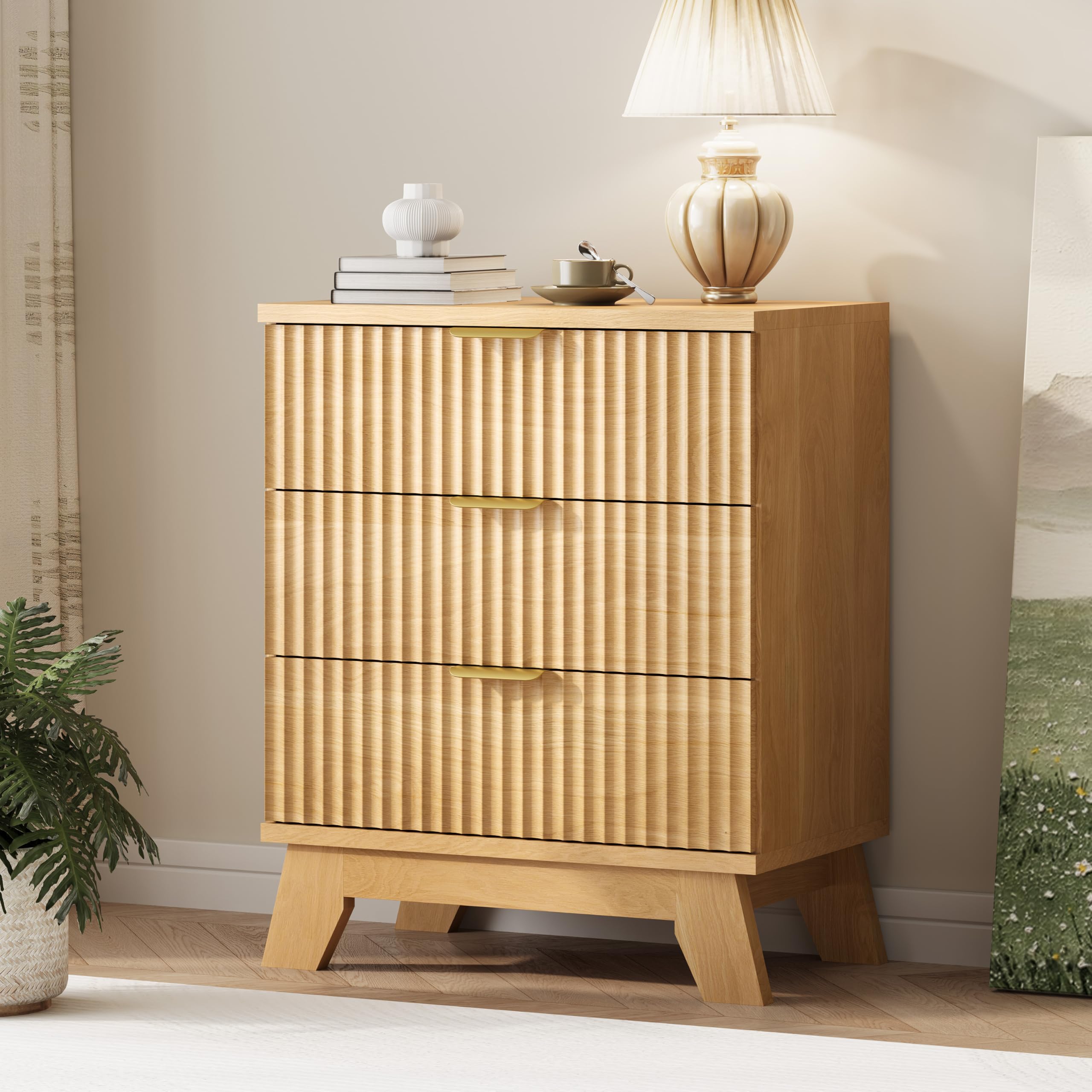 Xixini Fluted 3-Drawer