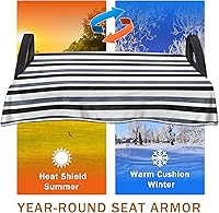 Vista 3 de YOKYHOM Fundas de asiento de carrito de golf, manta de toalla de asiento de carrito de golf de estilo clásico que mantiene el asiento cómodo