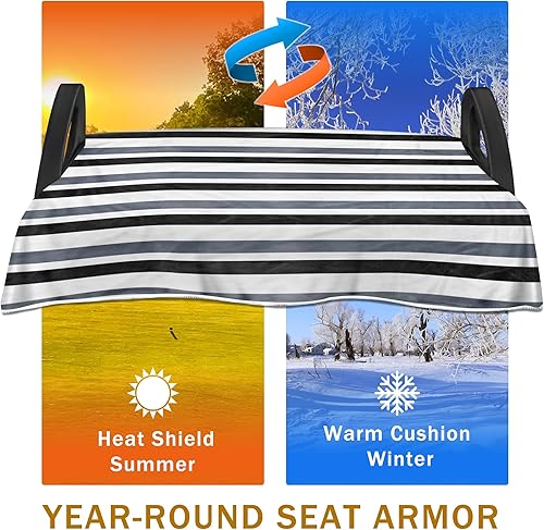 Miniatura 3 de YOKYHOM Fundas de asiento de carrito de golf, manta de toalla de asiento de carrito de golf de estilo clásico que mantiene el asiento cómodo