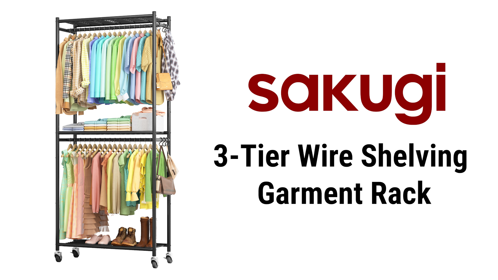 Amazon.com: Sakugi Clothes Rack - 33.0