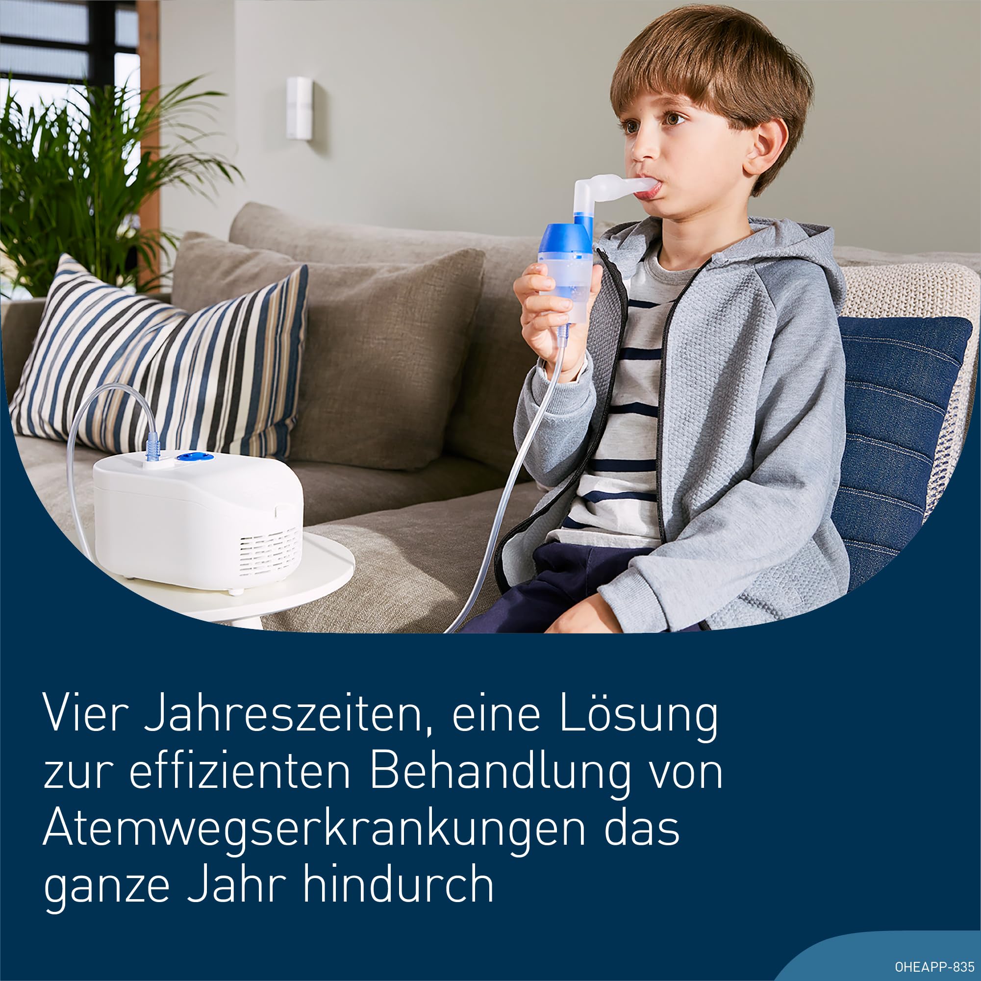 OMRON X102 Total Inhalationsgerät für Kinder & Erwachsene, mit Nasendusche | Vernebler zur effektiven Behandlung von Atemwegsbeschwerden das ganze Jahr hindurch, von Allergien bis Erkältung