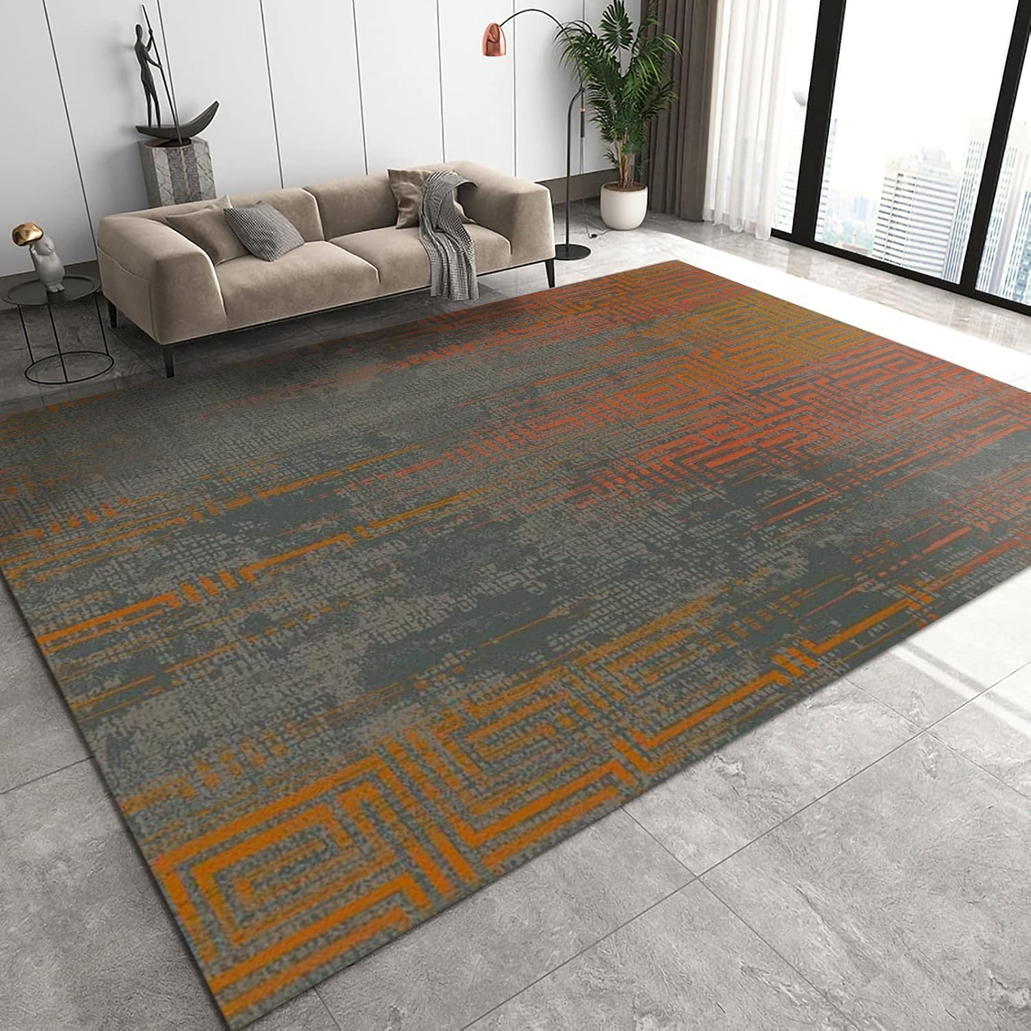 Abstract Colorful Stripes Texture 3D Printed Carpet Cute Kids Room Decor Carpets Child Play Crawl Area Rugs Soft Flannel Memory Foam Home Large Mat 60 X 120 Cm - Polyester Soft Touch Ea-3304602629339 — image 1