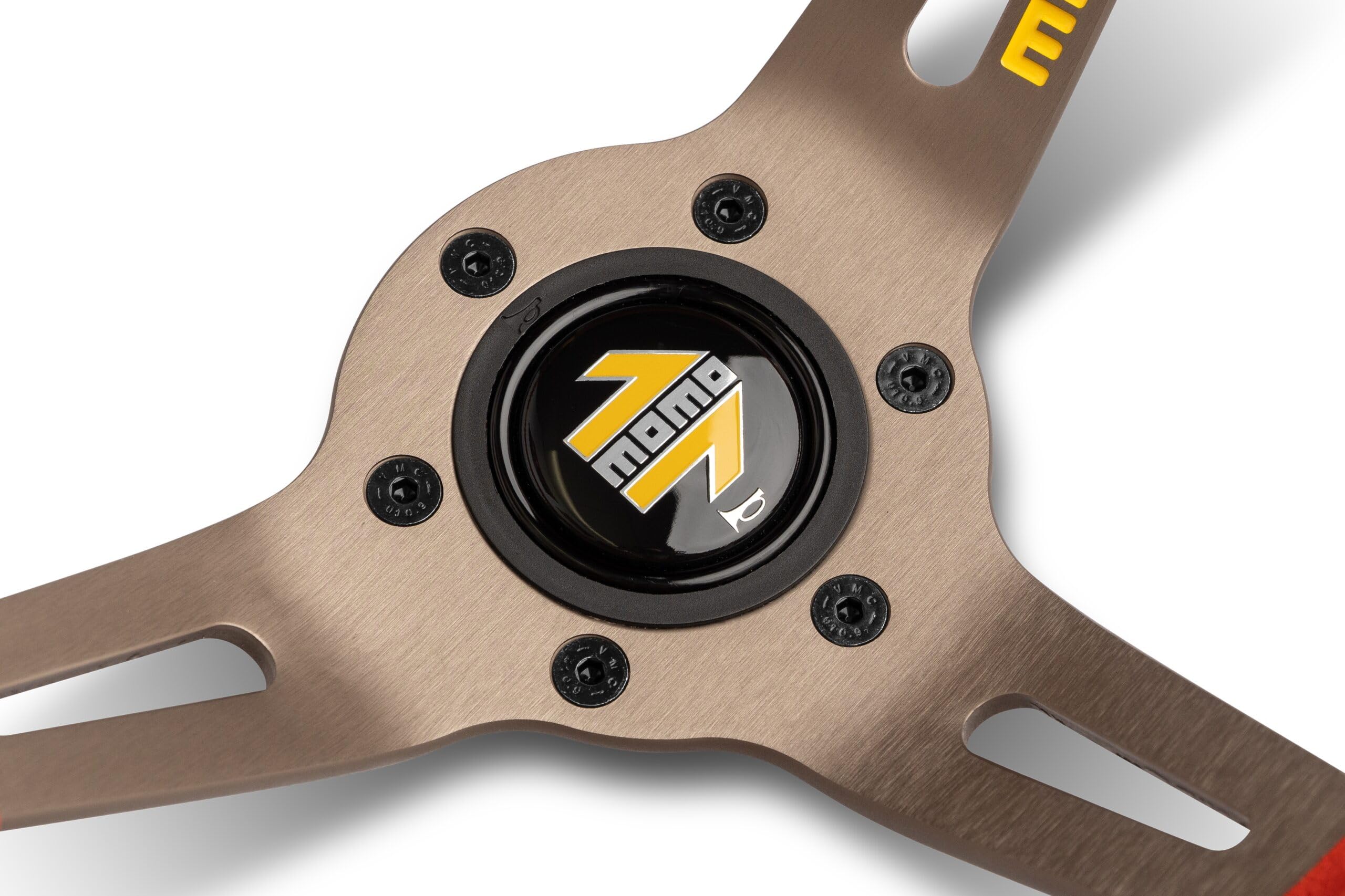 MOMO Drifting - Volante in microfibra, 350 mm, colore: Rosso/Raggi Antracite