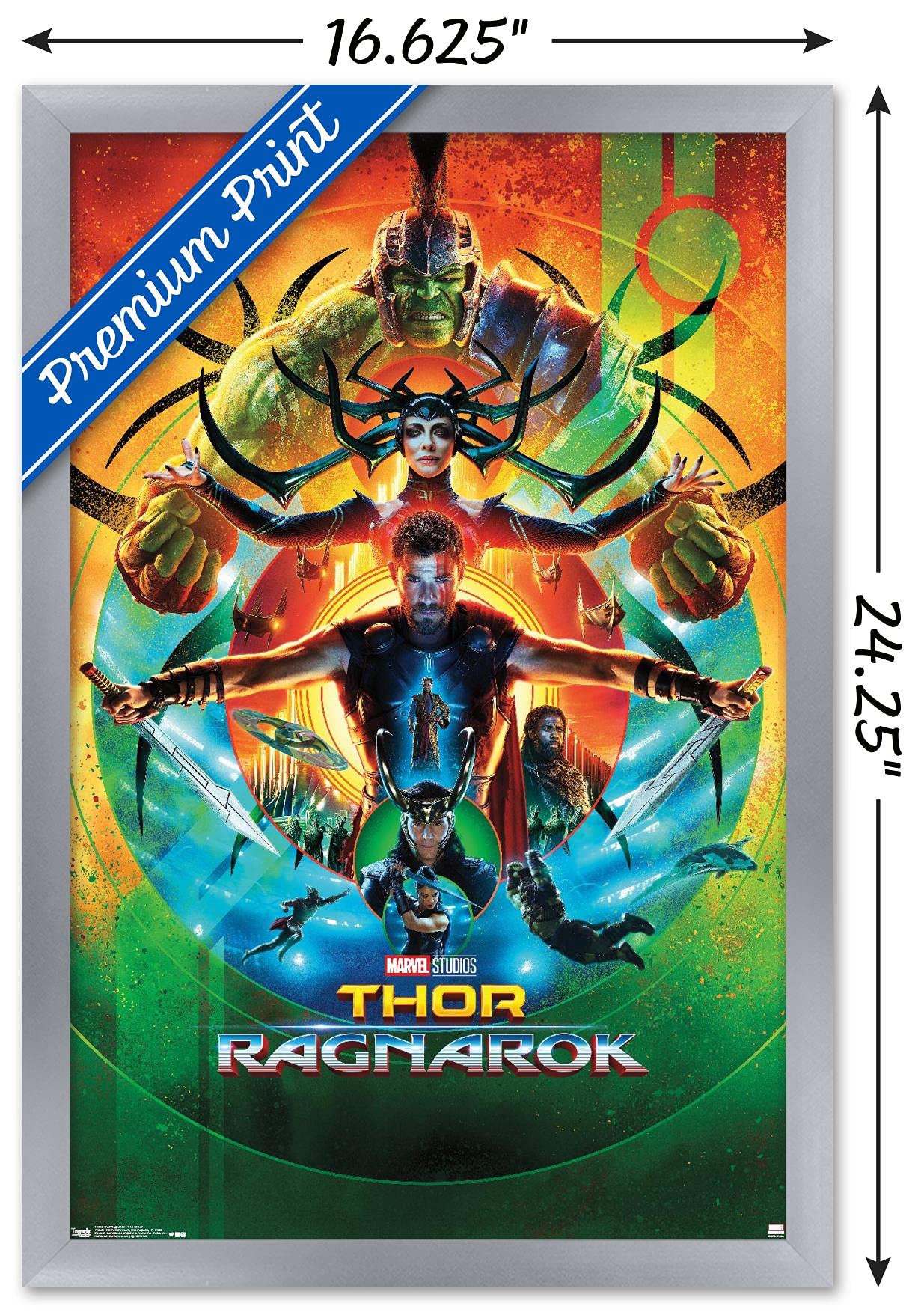 Marvel's Thor　Ragnarok　 Art of the Movie Amazon.com: Marvel Thor: Ragnarok - One Sheet Wall Poster, 22.4L