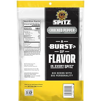 Amazon.com: Spitz Sunflower Seeds Pack, Cracked Pepper, 16