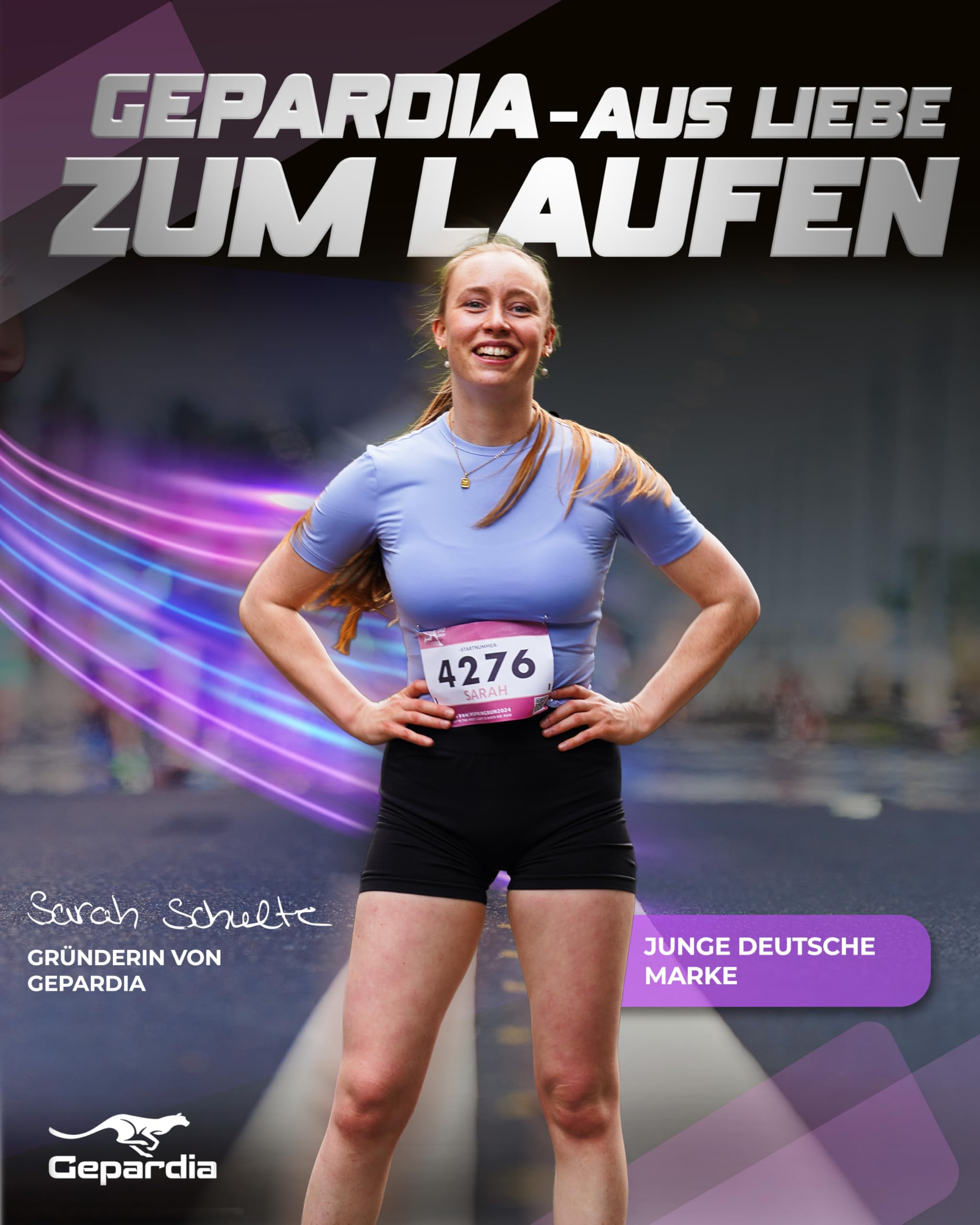 Laufweste Damen mit Trinkflasche – Ultraleicht, reflektierend, viel Stauraum, Softflask 500 ml inkl., für Running, Joggen, Wandern & Trail