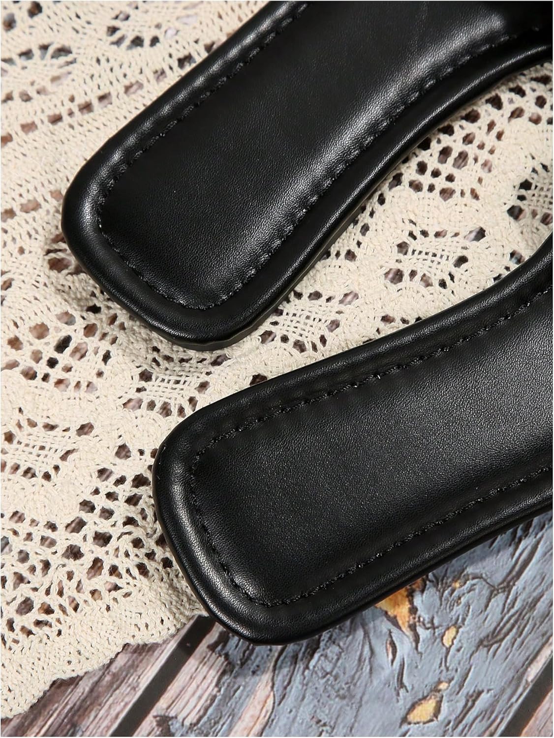 BEAUDRM Women's Glitter Jeweled Slippers Sparkly Pearls Beaded Sandals Open Toe Slide Shoes - Image 5