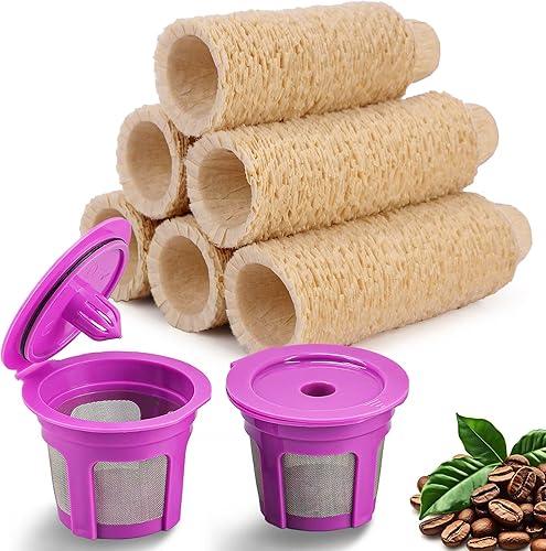 Vista 18 de 300 unidades de filtro de papel desechable con paquete de 2 cápsulas reutilizables K Cup, compatible con cafetera Keurig 2.0 y 1.0 Negro (Black Box)