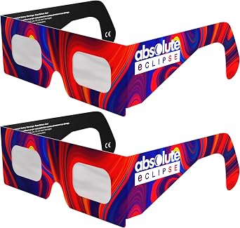 Absolute Eclipse Goo Solar Eclipse Glasses   ISO 12312-2 Tested & CE Certified   EU Manufacturer   2-PACK Couple Pack   2026 Eclipse Europe