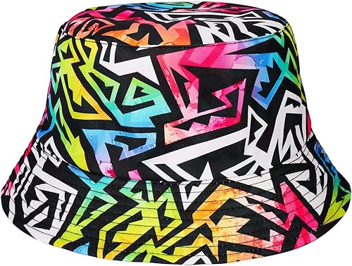 Miniatura 13 de Sombrero de pescador retro de los años 80 y 90 para mujeres y hombres, sombrero de pescador de moda, plegable, accesorios para rave, sombrero de