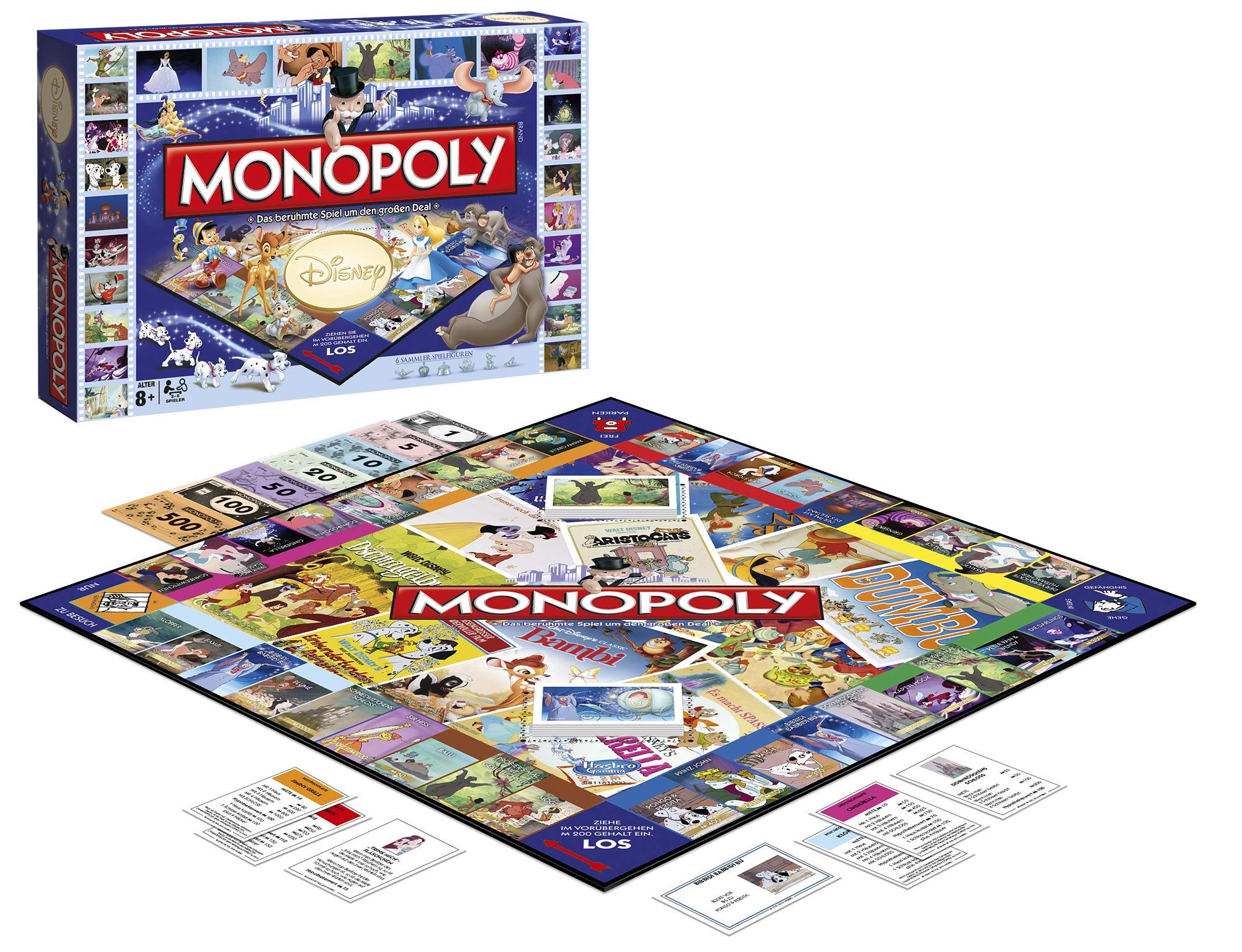 Monopoly Disney Classic's - Erlebt spielerisch den Zauber der Disney-Filme! | Gesellschaftsspiel | Familienspiel | Brettspielklassiker |