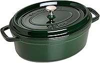 Vista 5 de Staub La Cocotte Oval 40500-236 Pico Cocotte Oval Gris 9.1 pulgadas (23 cm) Olla de hierro fundido esmaltada para Manos Izquierdas, Compatible
