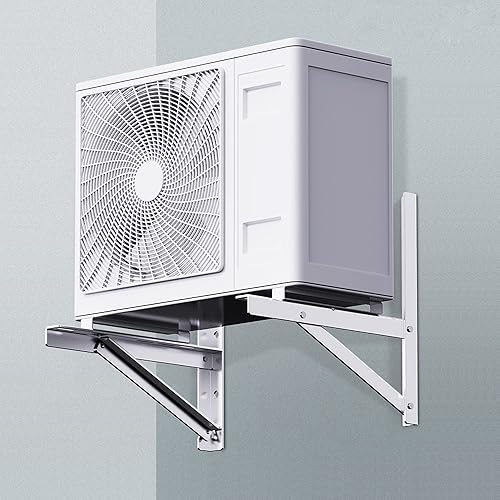 Miniatura 5 de TADERUILY Soporte de montaje en pared para condensador de 9000-24000 BTU, soportes de soporte de CA de acero inoxidable libre de óxido para sistemas