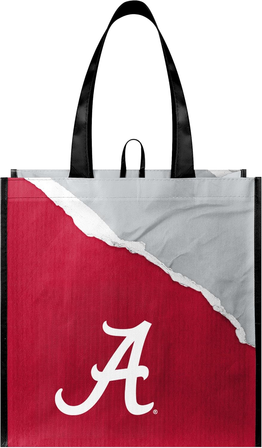 FOCO NCAA Team Logo Reusable Grocery Shopping Bags Totes