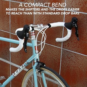 Soma Fabrications Hwy One Compact Drop Bar; Handlebar for Road Bike, 26mm 42cm