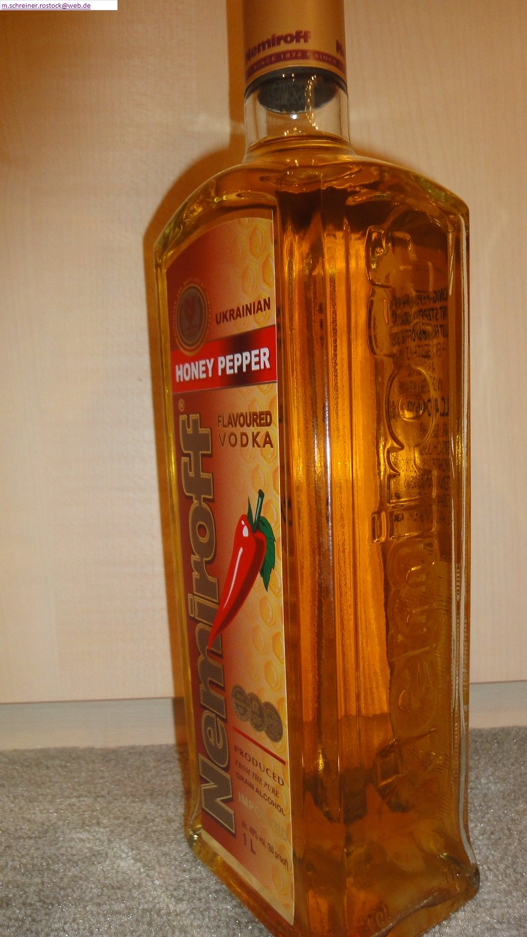 NEMIROFF Vodka Honey Pepper 1l 40%vol.