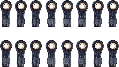 JKAHOBBY Paquete de 16 soportes de plástico para rótula de rótula compatibles con Traxxas TRX-4M 118 RC Crawlers Car (0.610in)