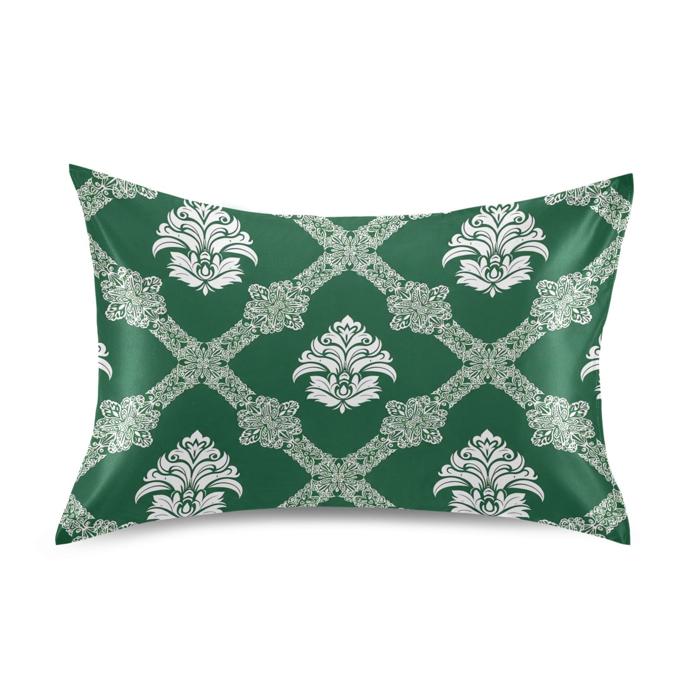 Fuauuyl Pillowcase Queen Size 20x30 in, Tribal Flower Soft Breathable Satin Pillow Case for Hair and Skin with Envelope Closure Wrinkle-Free