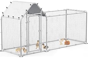 Spacious Metal Chicken Coop: Secure Haven for Your Poultry
