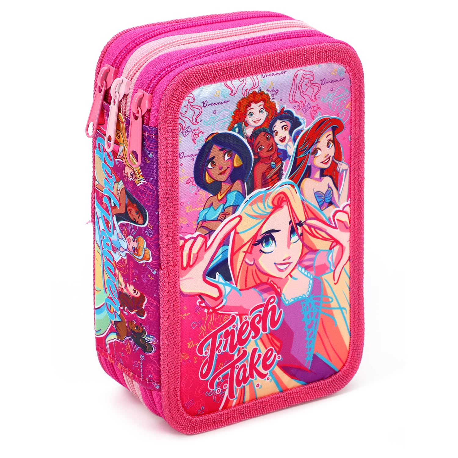 TDL Disney Princess Filled Pencil Case Large Full Stationery Set School Supplies for Kids 3 Tier with Pens - Image 3