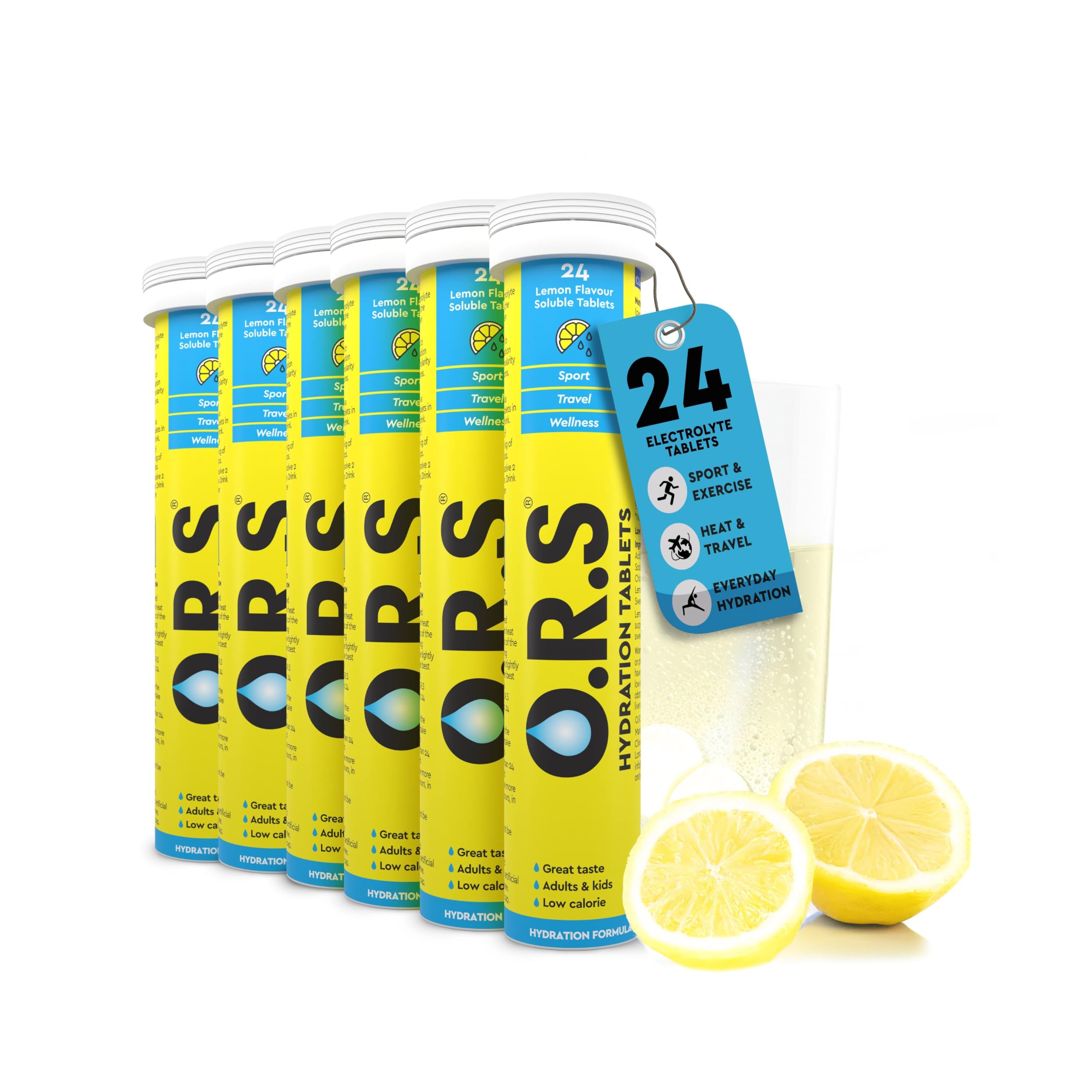 O.R.S Hydration Tablets with Electrolytes, Vegan, Gluten and