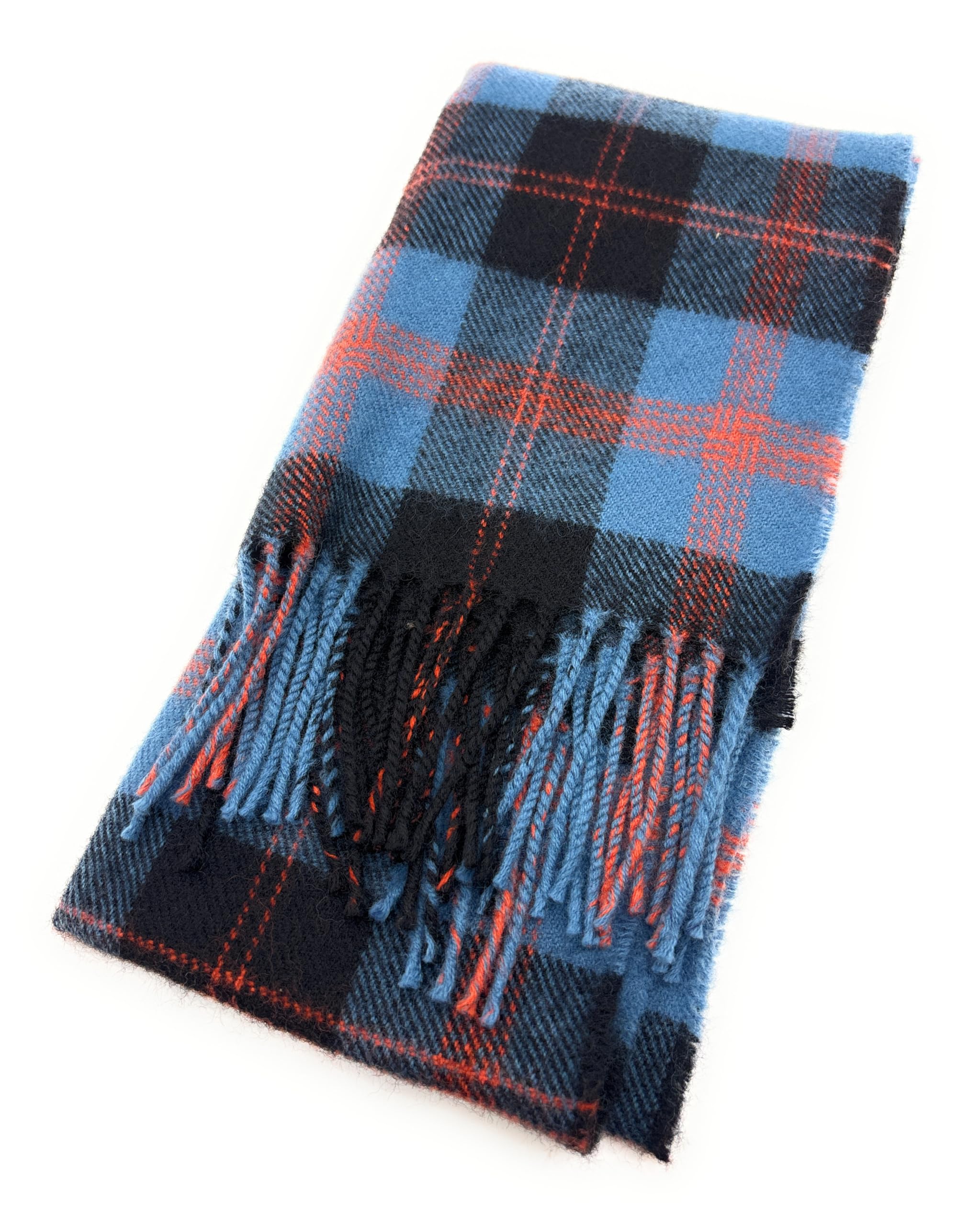 Scottish Lambswool Tartan Scarf, Unisex, Made in Scotland (Angus Ancient)