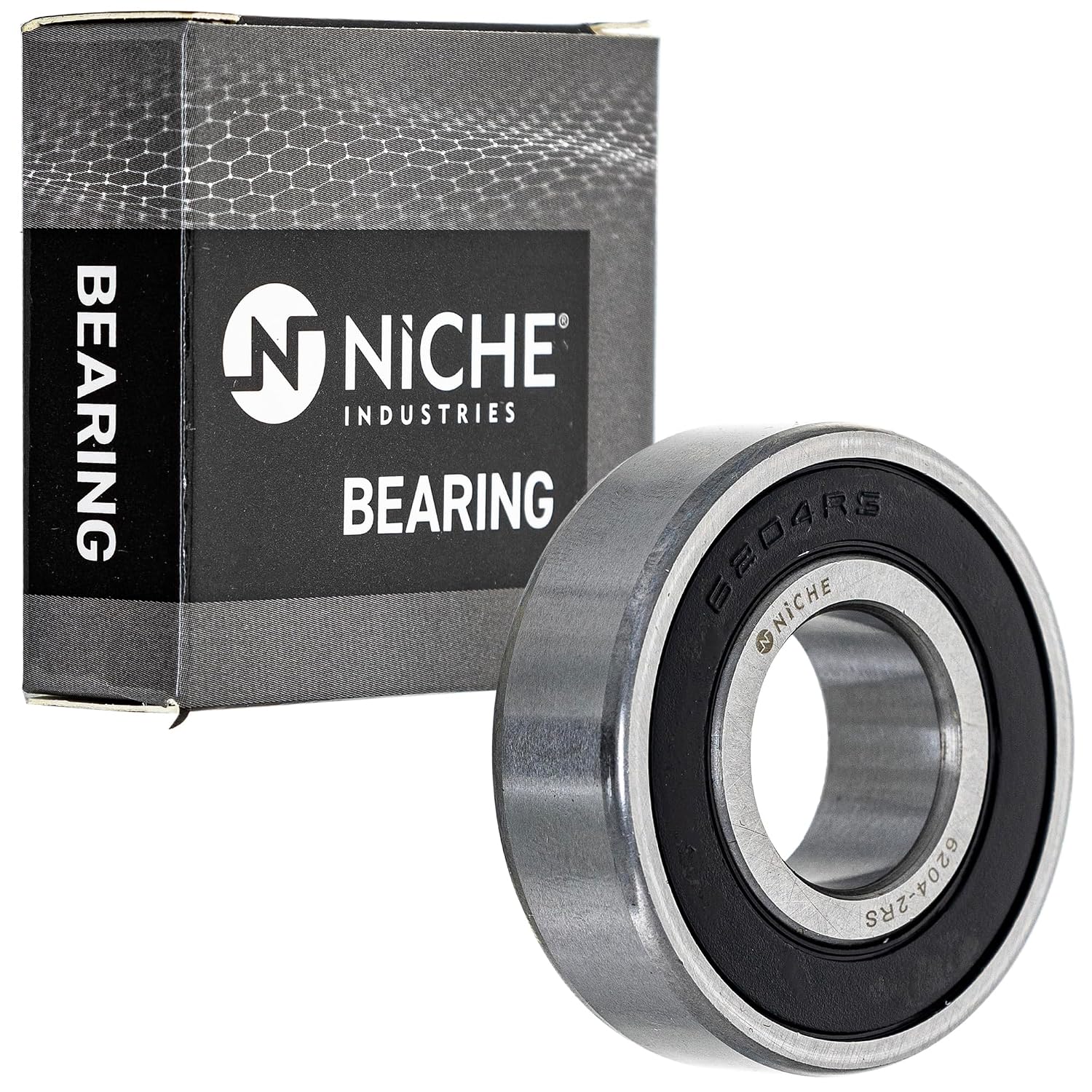 NICHE Wheel Bearing 6204-2RS 20x47x14mm Single Row Deep Groove 10 Pack