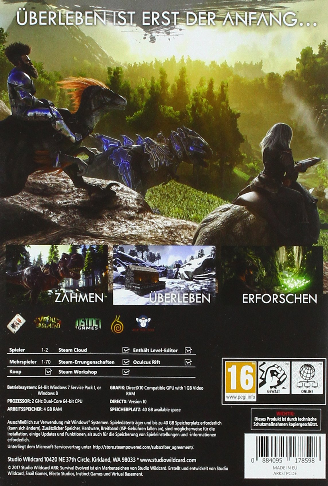 ARK: Survival Evolved - PC [Importación alemana]