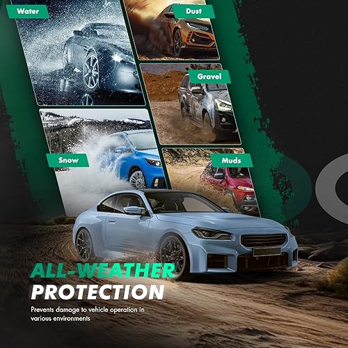 Miniatura 6 de SCITOO 4 protectores de salpicaduras negros delanteros y traseros para Volvo XC40 2019-2021