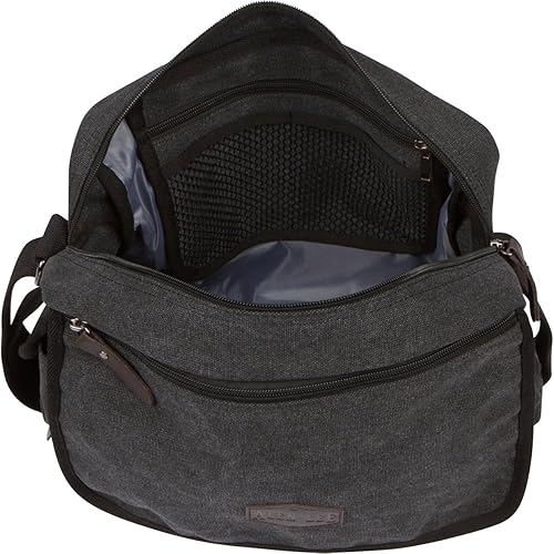 Miniatura 6 de Canvas Messenger Bag For Men & Women 13 in Laptop Shoulder Crossbody Satchel Bag