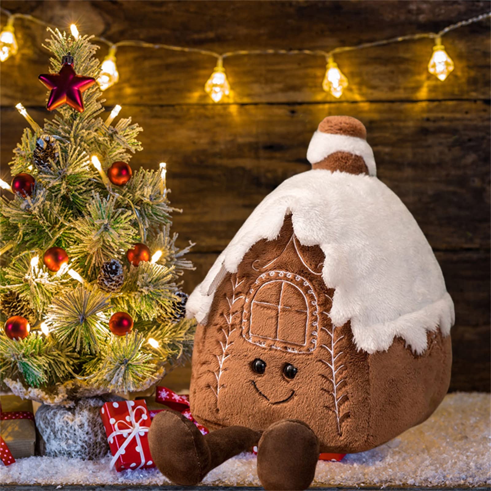 Gingerbread Stuffed Dolls Gingerbread Man Plush Throw Pillow