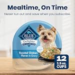 Blue Buffalo Divine Delights Nourriture naturelle pour chiens mouillés de petite race, goût de poulet de la Rotisserie dans le gras affectueux 99g (Boîte de 12)