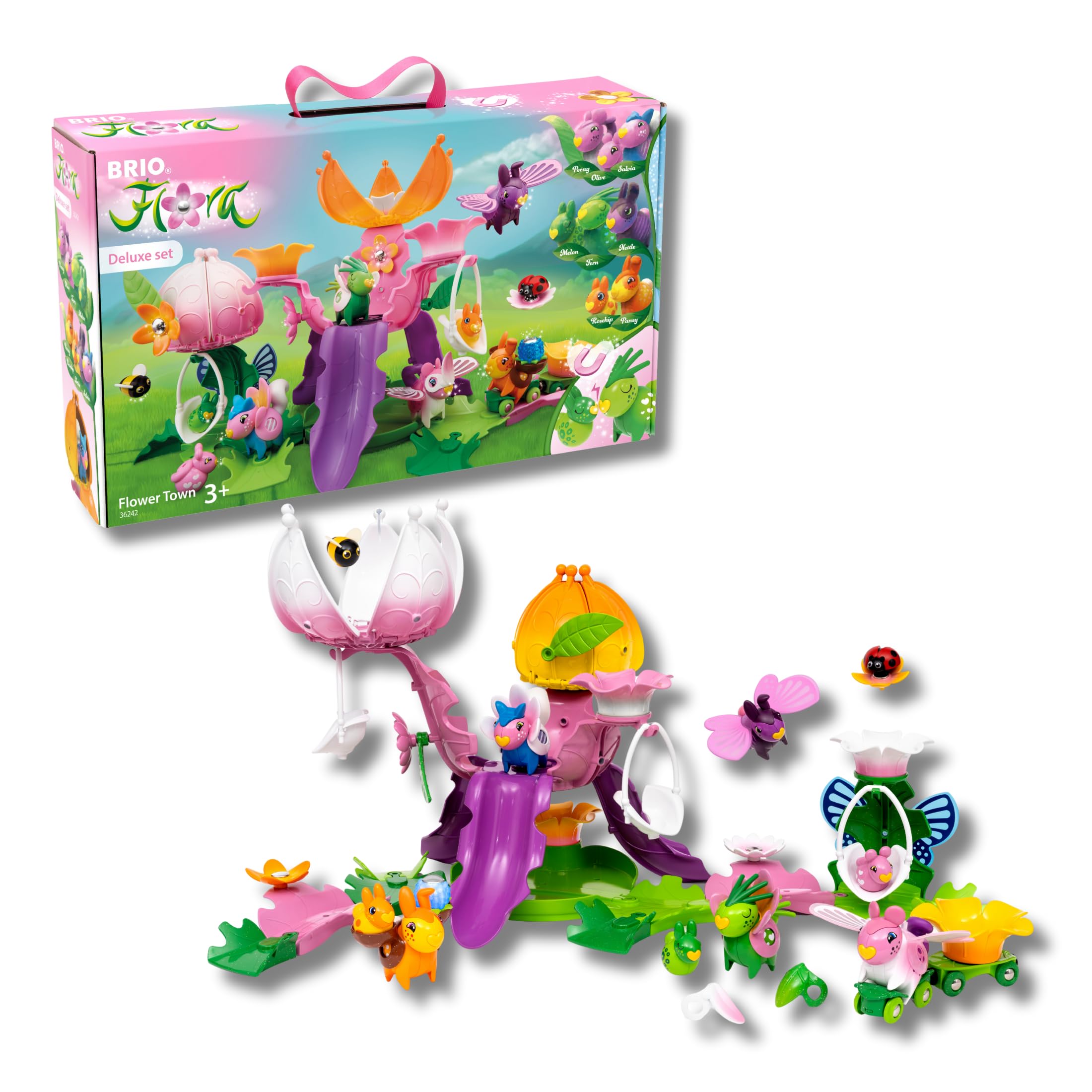 BRIO FLORA - La città dei fiori Deluxe Set | Giocattolo per Bambini 3+ Anni | Giochi Bambina E Bambini | Playset di gioco libero per stimolare la fantasia | Regalo Bambina 3 Anni E Più