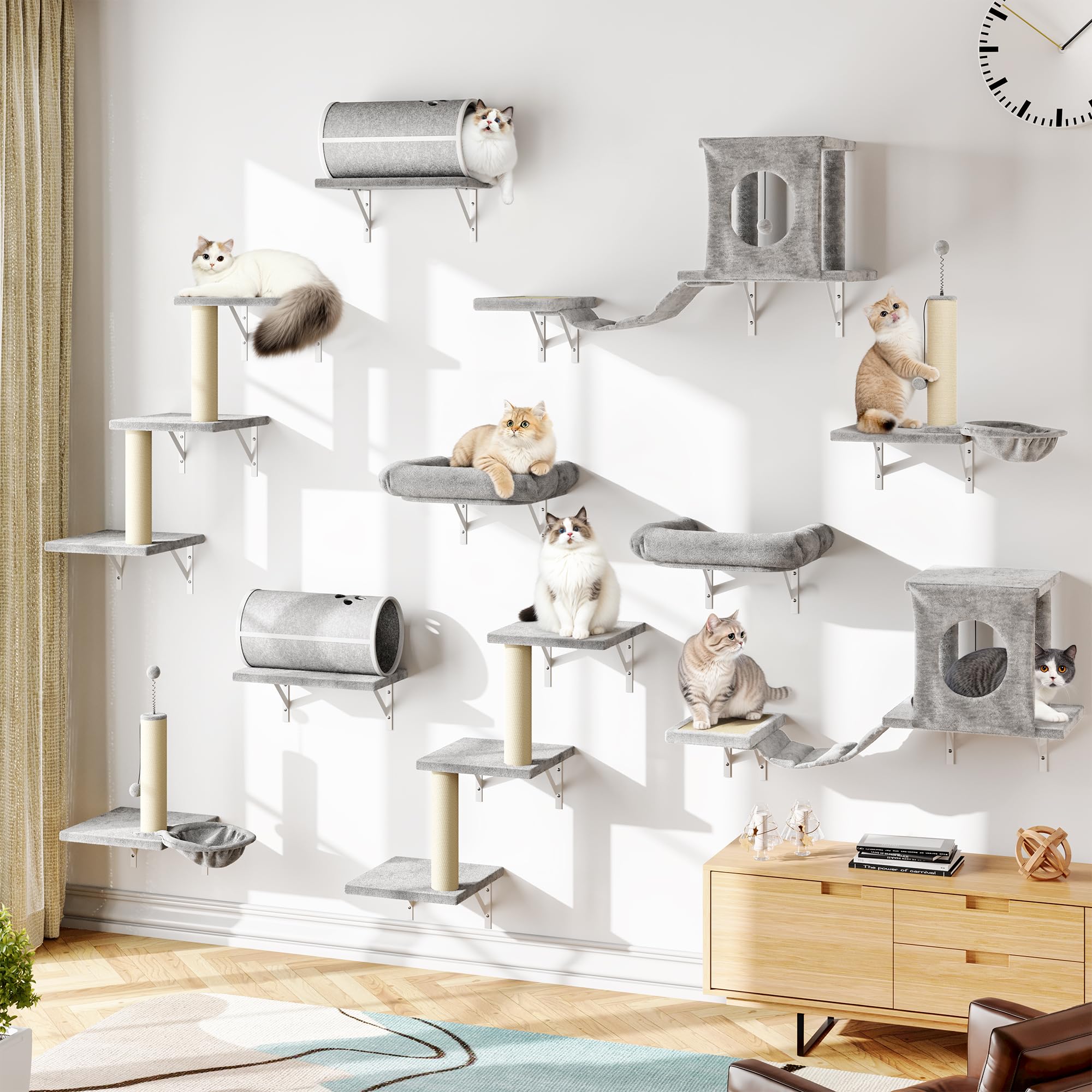 NUNU LAB 14-in-1 Cat Wall