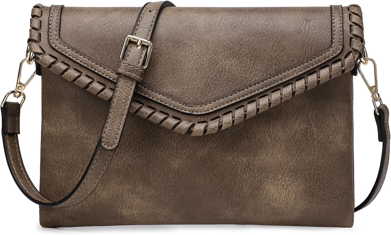 AMELIE GALANTISmall Crossbody Purse Bag for Women, 2070-d Taupe, Crossbody Bag