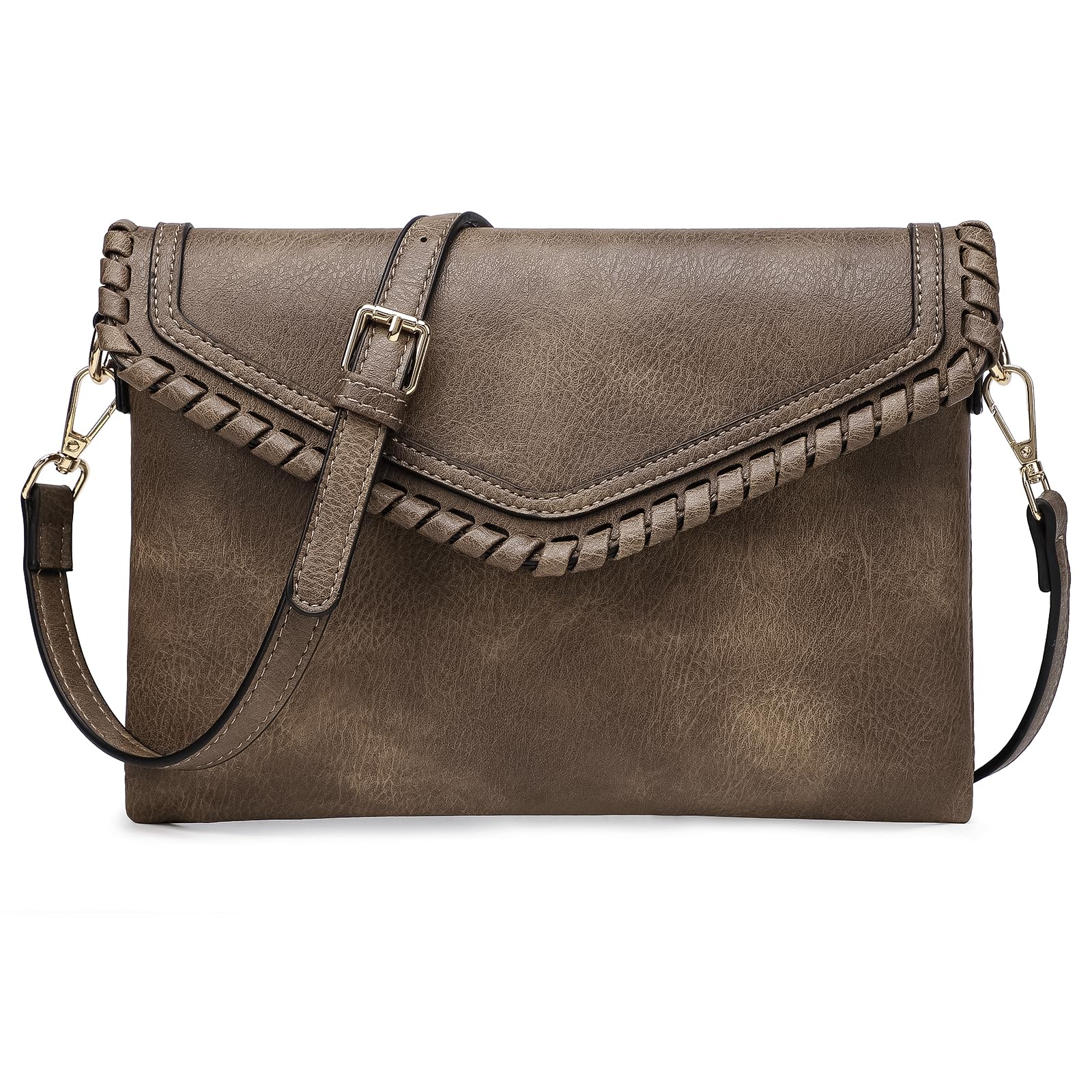 AMELIE GALANTISmall Crossbody Purse Bag for Women, 2070-d Taupe, Crossbody Bag