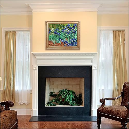 Miniatura 473 de A&T ARTWORK The Starry Night de Vincent Van Gogh. Tamaño del marco: 36 x 30 pulgadas, tamaño de la imagen: 30 x 24 pulgadas, reproducciones clásicas