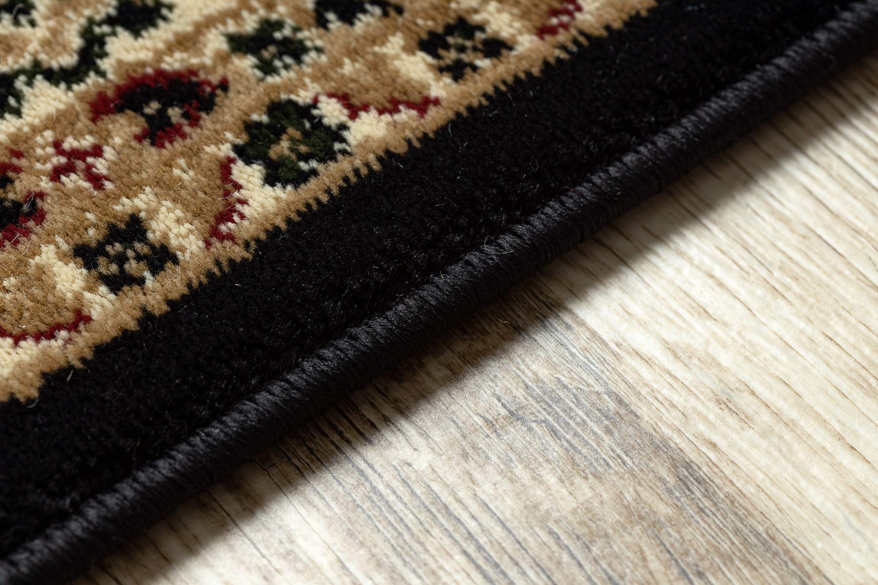 rugsx Teppiche ROYAL ADR, Klassisch, traditioneller Läufer, für den Korridor & Flur, hohe Qualität schwarz 80x250 cm