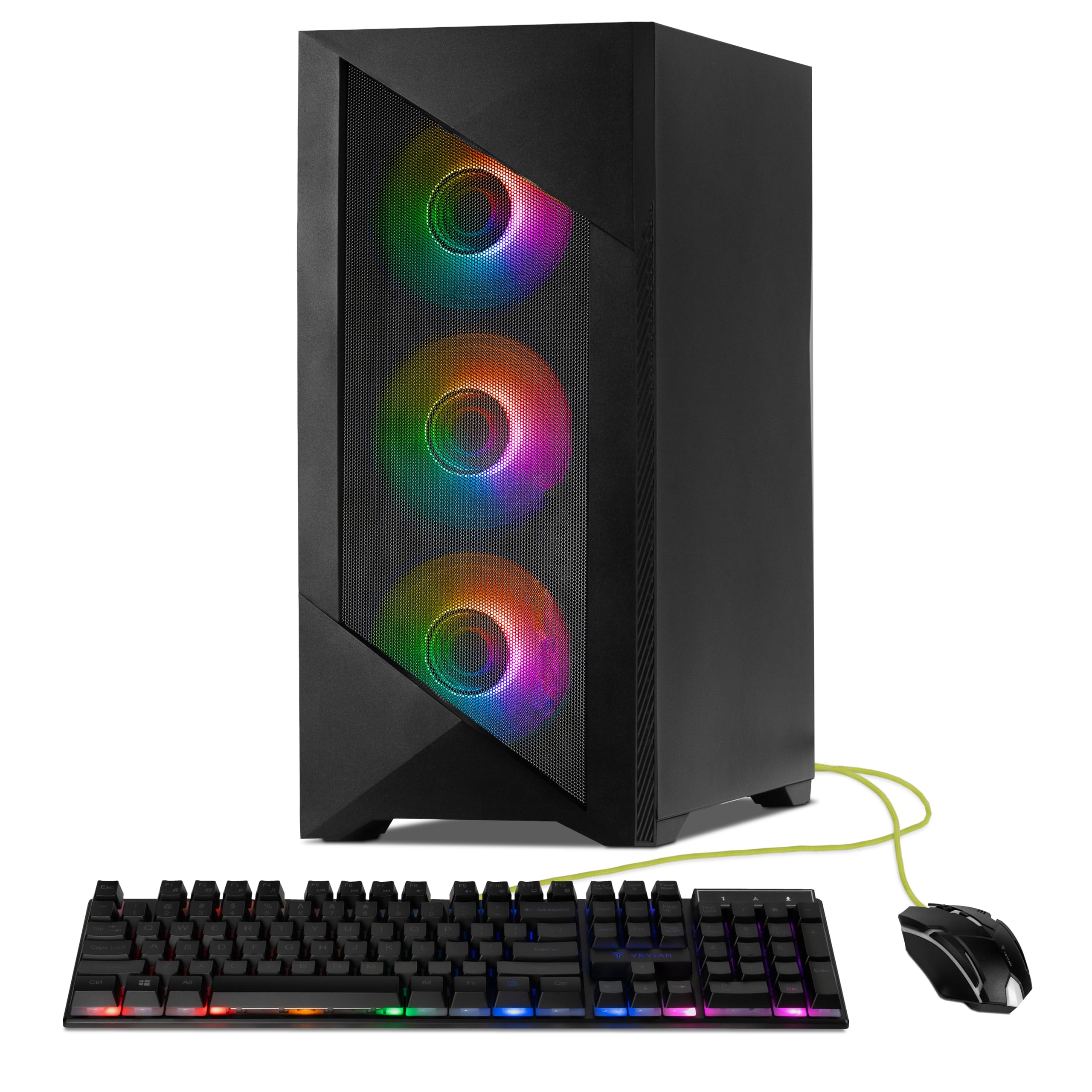 YEYIAN Gaming PC.Core i5 14400F, RTX 5060 8GB GDDR7, 1TB NVMe