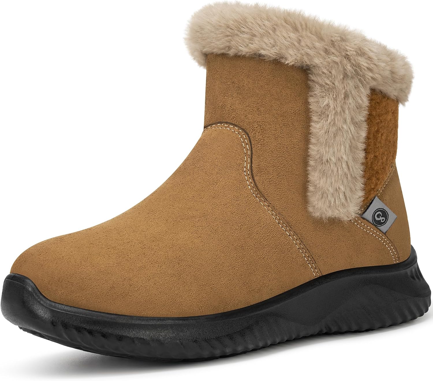 Aomigoct Winter Snow Boots for Women: Warm Fur Lined Ladies Ankle Booties Comfortable for Outdoor Walking