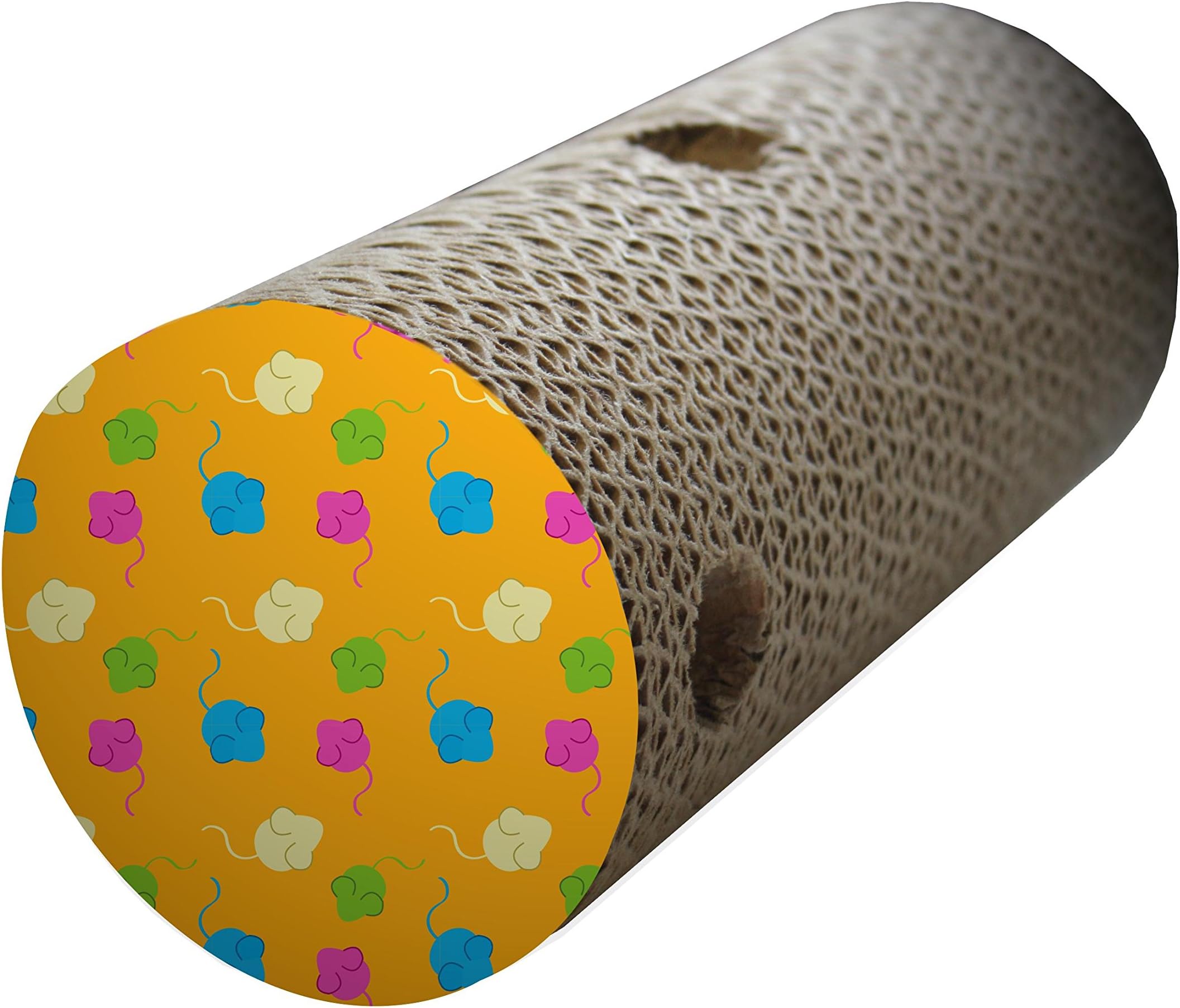 Cat 'n ' Caboodle Claw-n-Roll Scratch Pad with Catnip Premium Eco Friendly Fun Interactive Easy to Use Indoor Scratching Cardboard for Cats Kittens