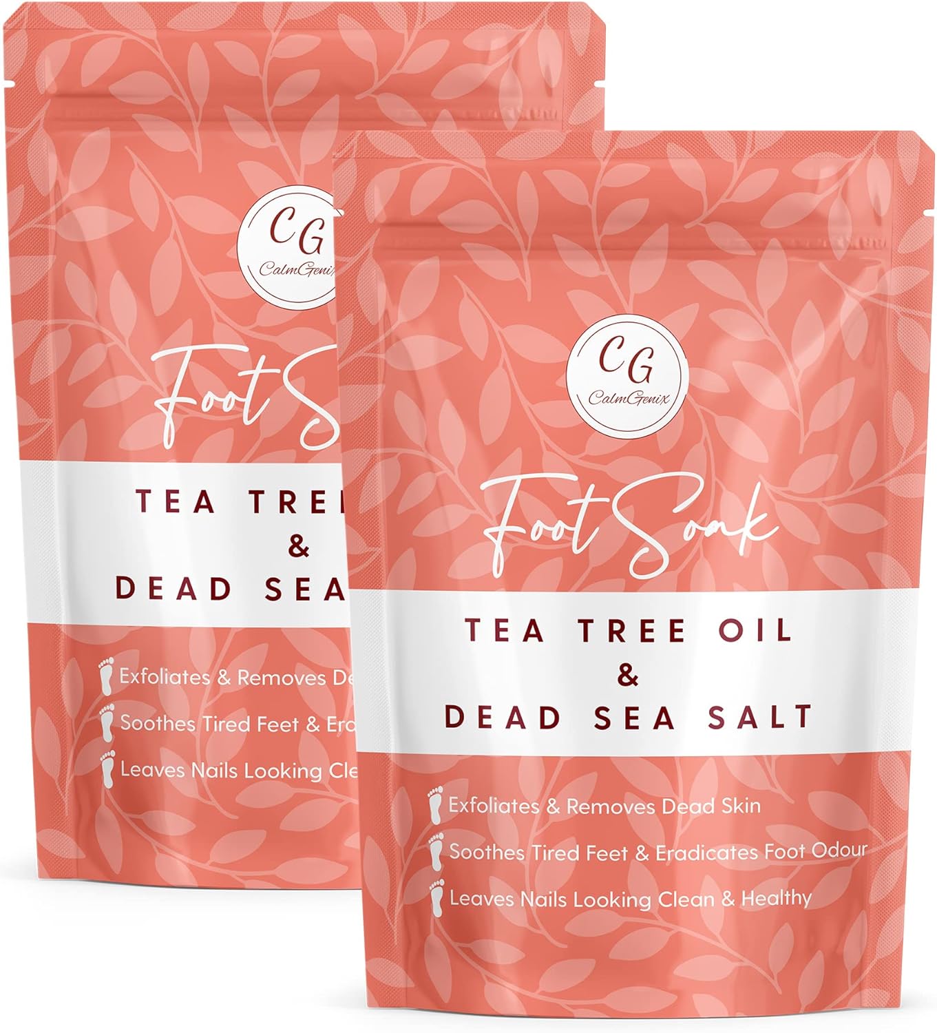 CalmGenix Foot Soak with Tea Tree Oil & Dead Sea Salt Helps Treat