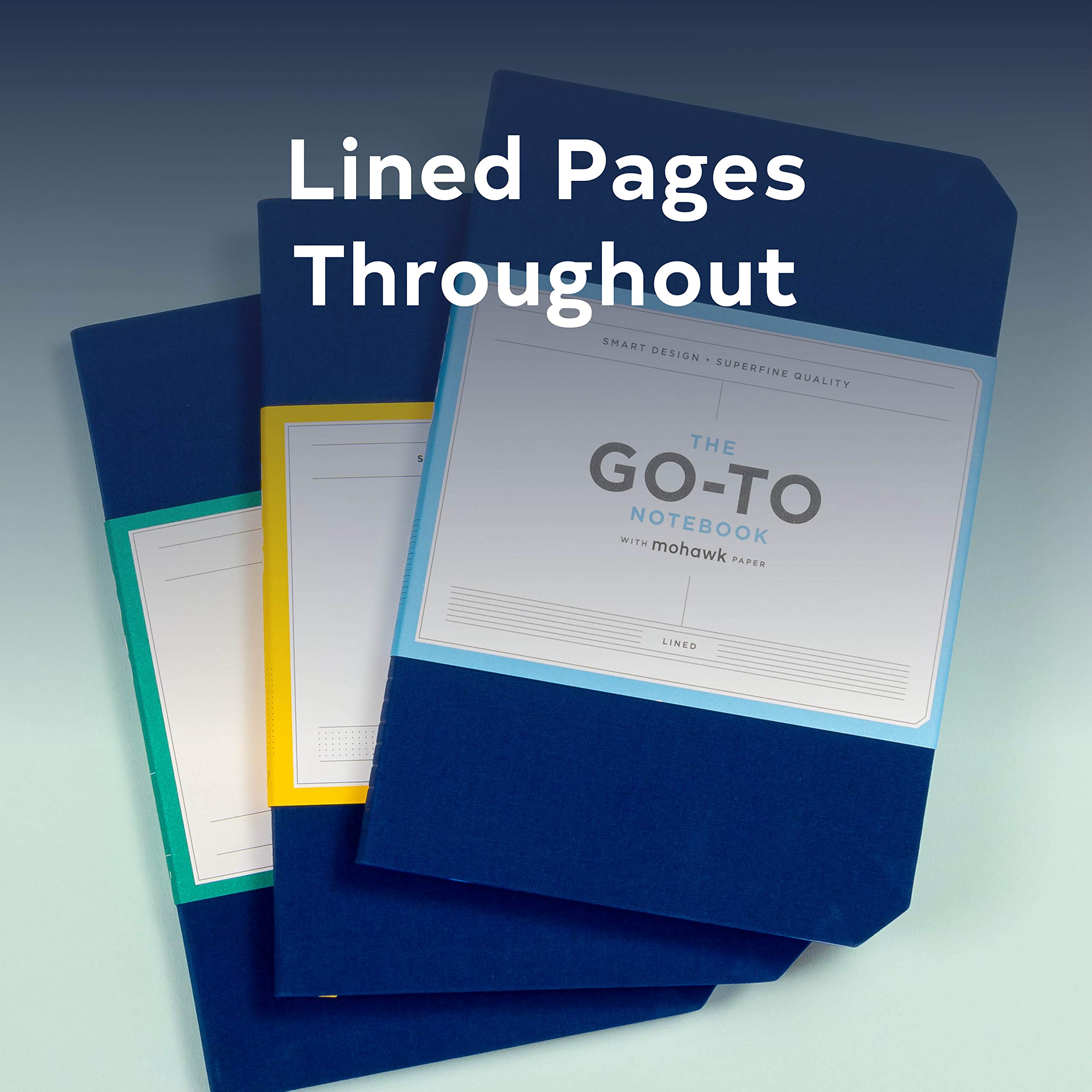 Go-To Notebook: Midnight Blue Lined - with Mohawk Paper