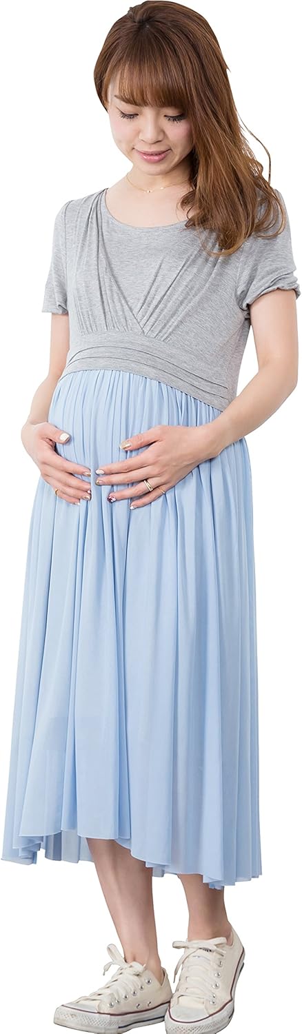 Sweet Mommy マタニティワンピース 授乳服 授乳口付き 透けチュール ストレッチレーヨン マキシワンピ 授乳レイヤー取り外し可能 夏 春 上質 ママワンピース 産前産後 ミモレ丈 大人可愛い 半袖 裏地付き Sweet Mommy マタニティワンピース 授乳服 授乳口付き 透けチュール ストレッチレーヨン マキシワンピ 授乳レイヤー取り外し可能 夏 春 上質 ママワンピース 産前産後 ミモレ丈 大人可愛い 半袖 裏地付き