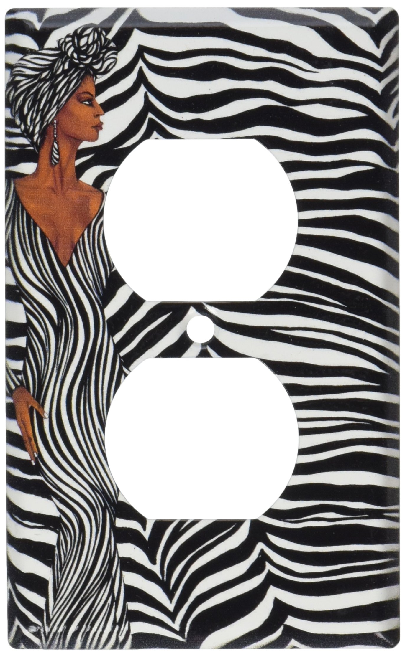 Art Plates - Zebra Wrap Switch Plate - Outlet Cover