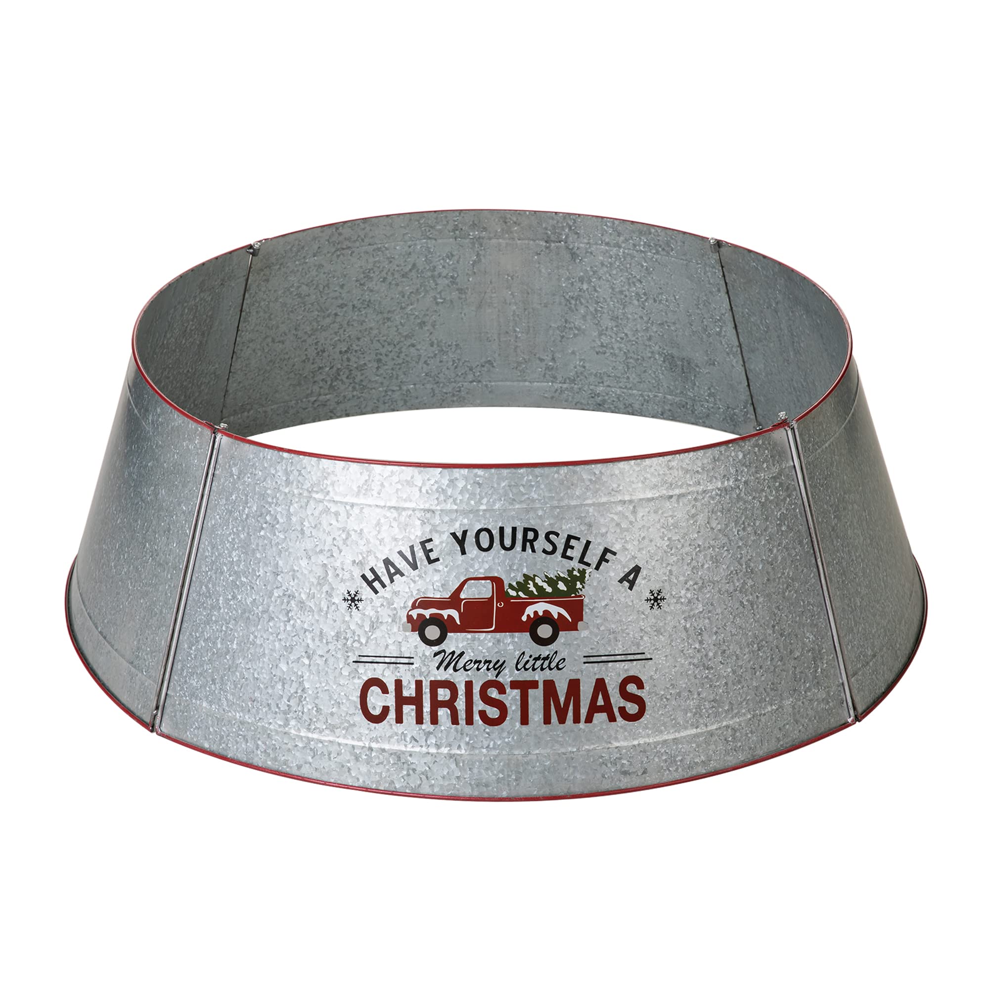 Glitzhome GH31076 Décoration réglable en métal galvanisé pour Sapin de Noël Argenté Taille L 102,9 cm