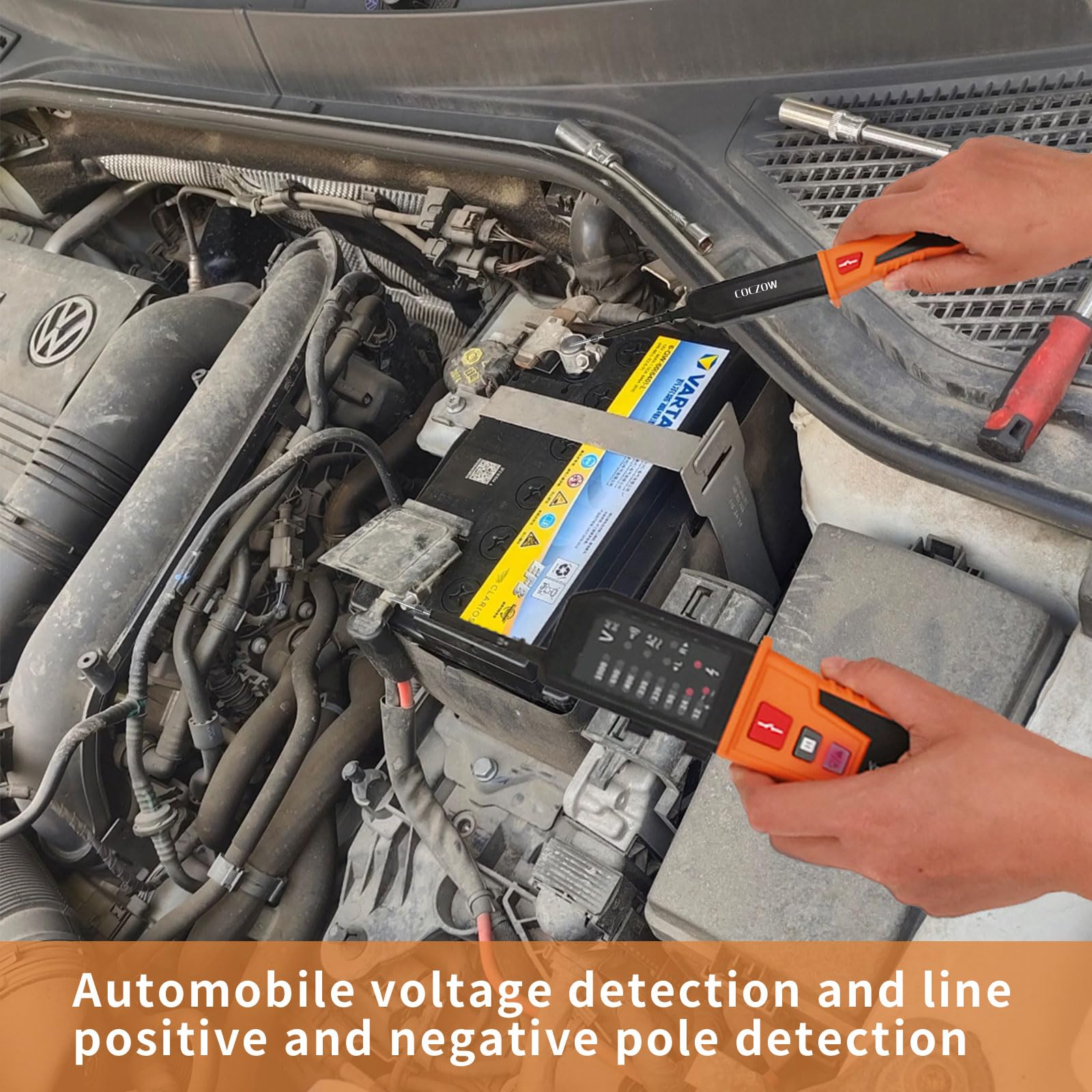 Spannungsprüfer,Durchgangsprüfer,automatischer Bereich 12V~1000V,IP65Multifunktions-Umfassender elektrischer Tester,kann AC/DC Spannung,Phasenfolge,Durchgang,RCD,batterielose Erkennung messen.